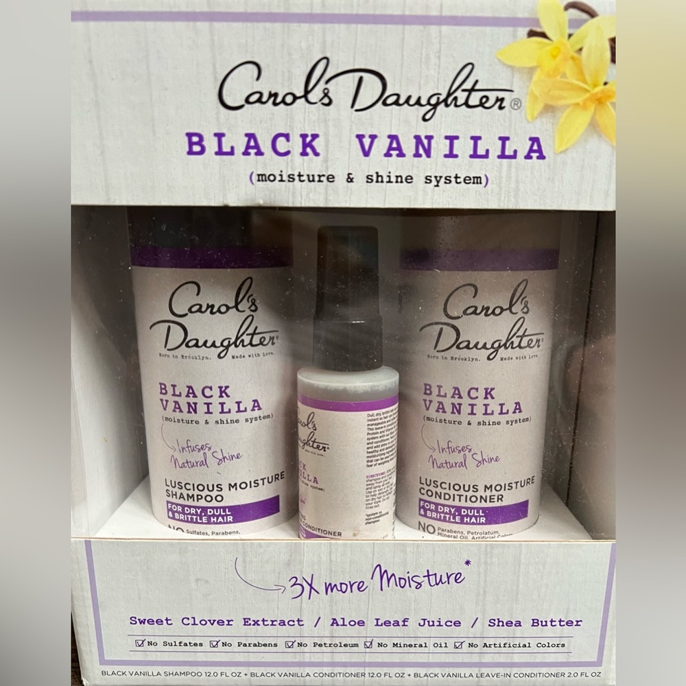 Carol’s Daughter Black Vanilla Curly Hair Sulfate-Free 3in1 Set for Natural Hair
